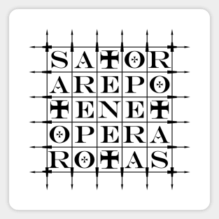 SATOR Square [BLACK] Magnet